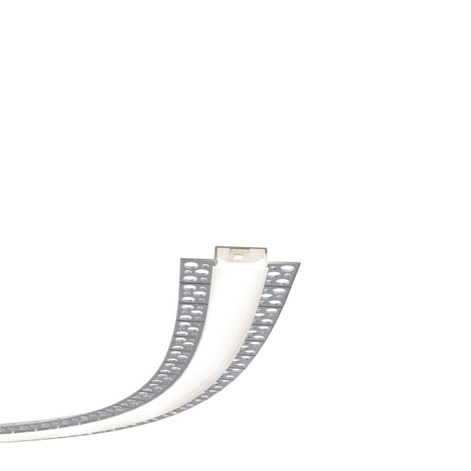 LED профіль врізний, гнучкий з розсіювачем PC KLOODI KLPB6930TR_3, 3м
