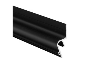 LED профіль для натяжної стелі KLOODI KLP NAT1538 3 BK, 3м