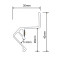 LED профіль для натяжної стелі KLOODI KLP NAT3042 3 BK, 3м