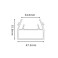 LED профіль для натяжної стелі KLOODI KLP NAT4736_3 ALU, 3м