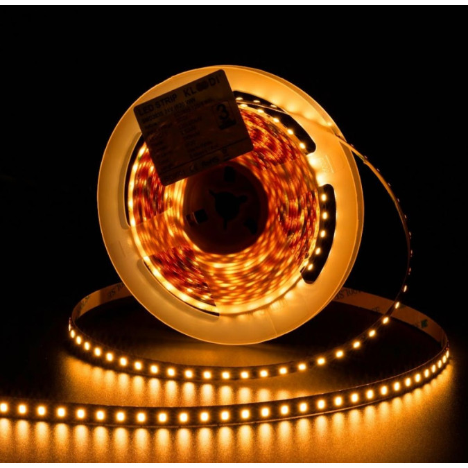 LED стрічка KLOODI KD2835-120-8.6W-2.2K-24V 120LED 2200K 700LM IP20 24V 