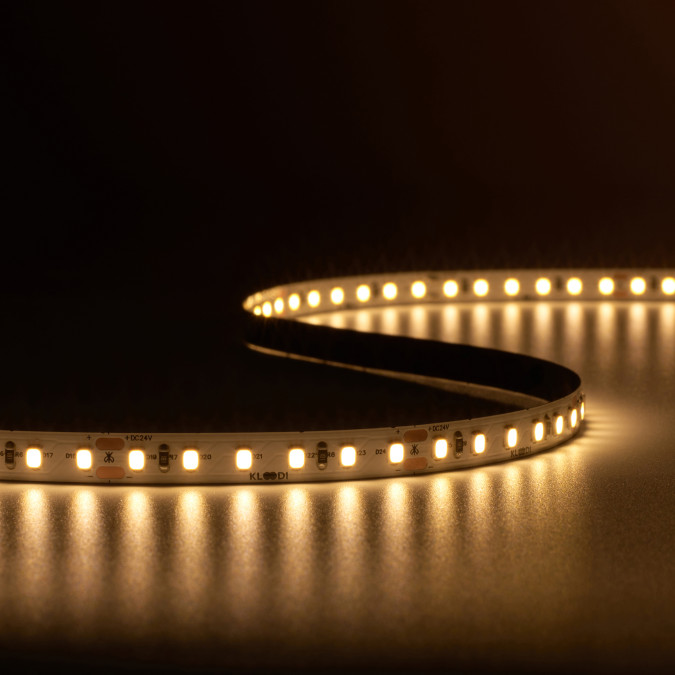 LED стрічка KLOODI KD2835-120-8.6W-3К-24V 8.6W 120LED 3000K 745LM IP20 24V