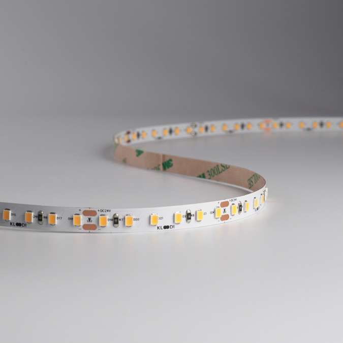 LED стрічка KLOODI KD2835-120-8.6W-4К-24V 8.6W 120LED 4000K 810LM IP20 24V