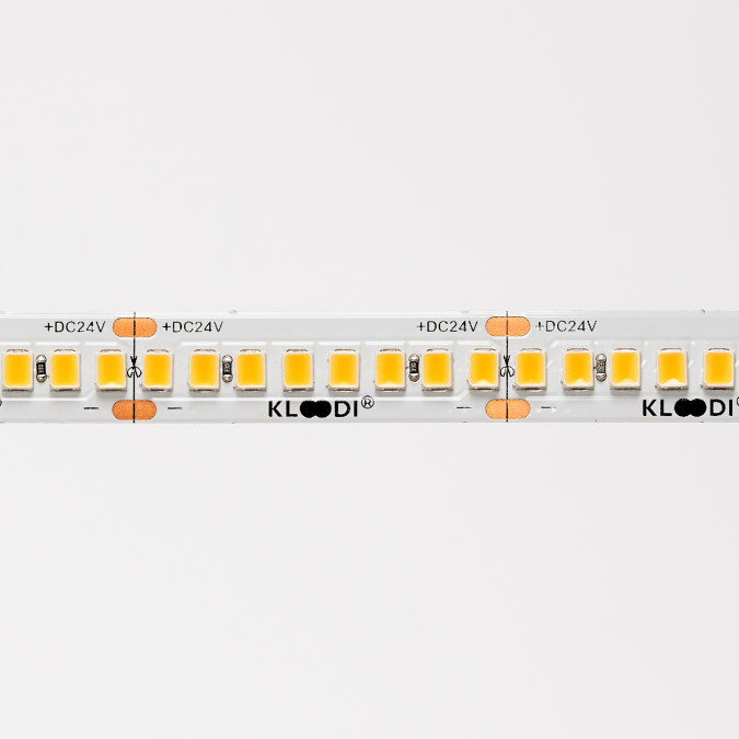 LED стрічка KLOODI KD2835-240-21.6W-3К-24V HE 21.6W 240LED 3000K 2800LM IP20 24V