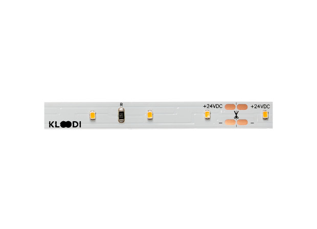 LED стрічка KLOODI KD2835-60-4.8W-3К-24V 4.8W 60LED 3000K 375LM IP20 24V 
