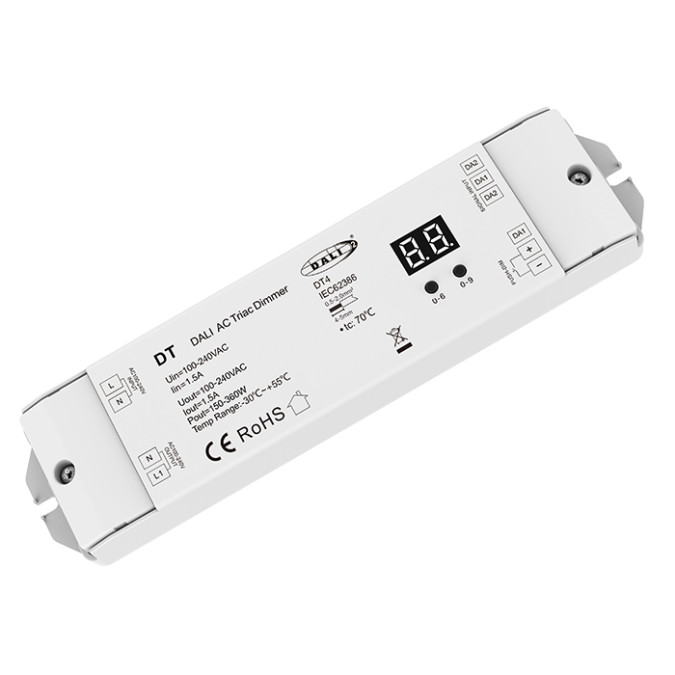 Дистанційний LED-контролер Skydance DT (DT4) 150-360W 100-240VAC Triac DALI Dimmer DT