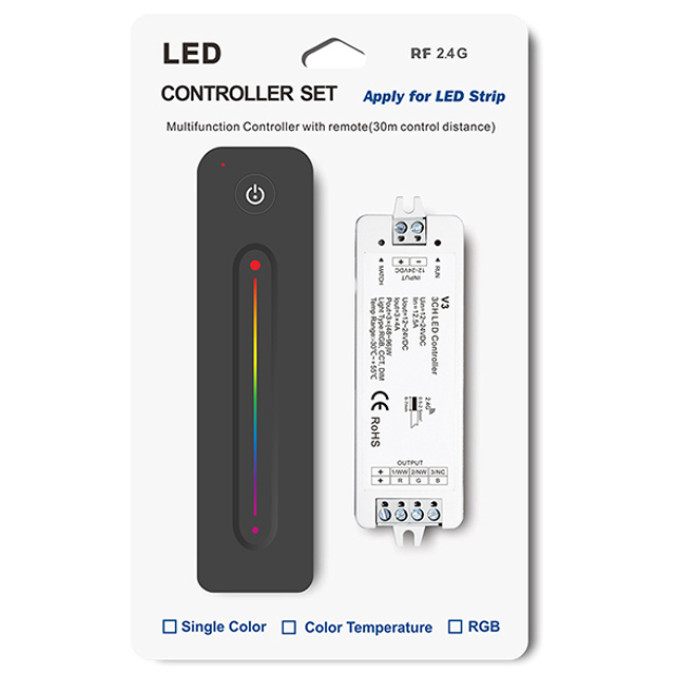Комплект LED-контролер з пультом Skydance Set R13+V3 4A*3CH RGB
