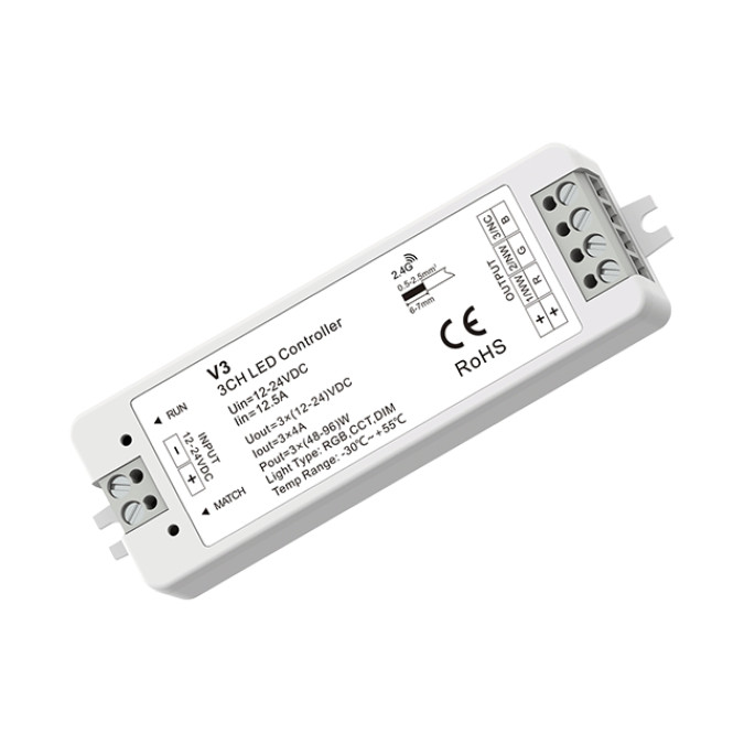 Комплект LED-контролер з пультом Skydance Set R13+V3 4A*3CH RGB