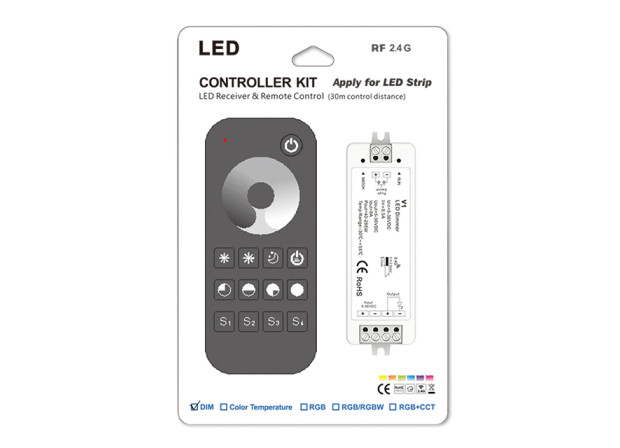 Комплект LED-контролер з пультом Skydance Set RT1+V1 8A*1CH