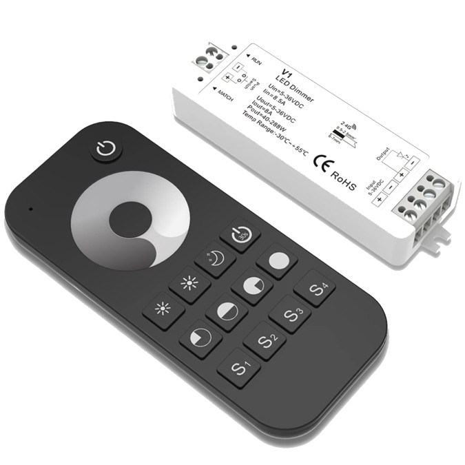 Комплект LED-контролер з пультом Skydance Set RT1+V1 8A*1CH