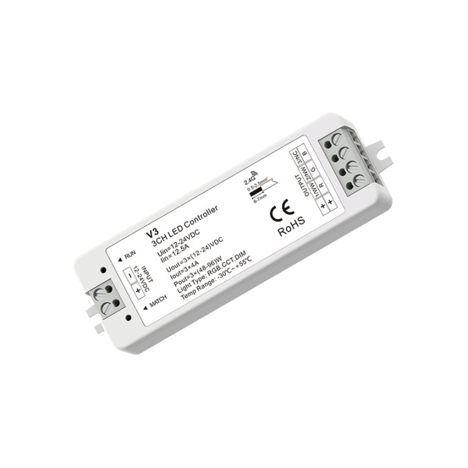 Комплект LED-контролер з пультом Skydance Set RT4+V3 4A*3CH RGB