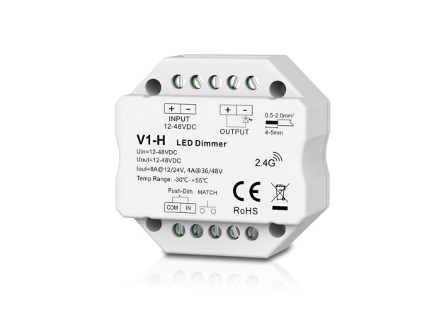 Дистанційний LED-контролер Skydance V1-H 1CH*4A/8A 12-48VDC
