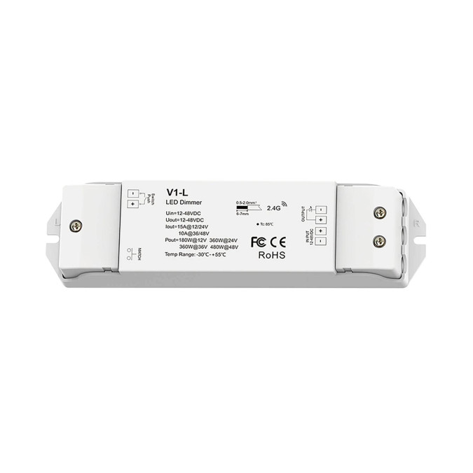 Дистанційний LED-контролер Skydance V1-L 1CH*15A 12-48VDC