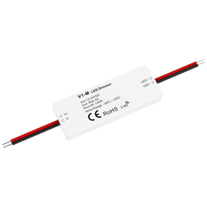 Дистанційний LED-контролер Skydance V1-M 1CH*5A 12-24VDC