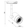 Світильник трековий однофазний KLOODI KD-5050/01-2L-WH Track