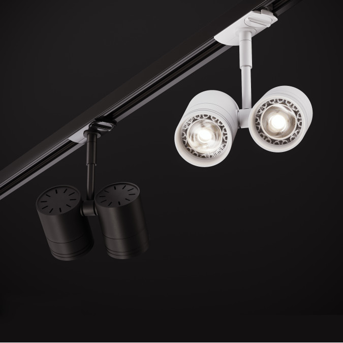 Світильник трековий однофазний KLOODI KD-5050/02-2L-WH Track