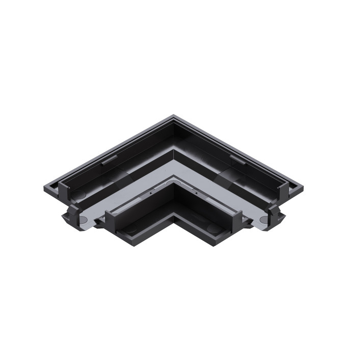Заглушка для з`єднання кутового 90° для врізного треку KLOODI KDTR-RL263 BK, чорна