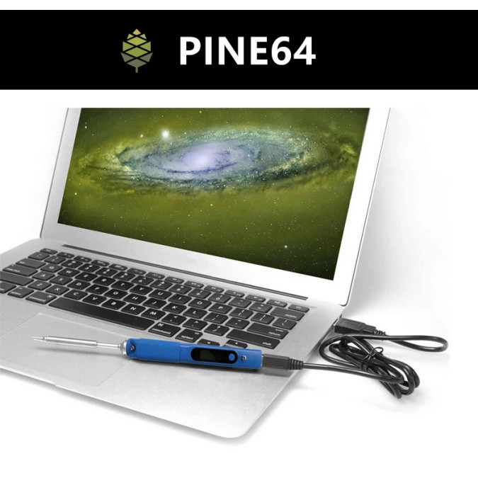 Портативний цифровий паяльник Pinecil Pine64, синій