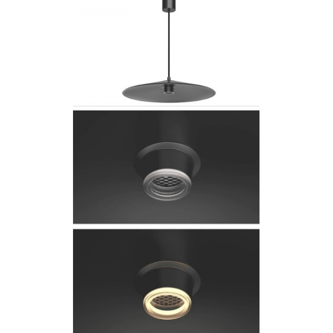Світильник підвісний KLOODI DECO PE-ALBA250 7W 3K BK