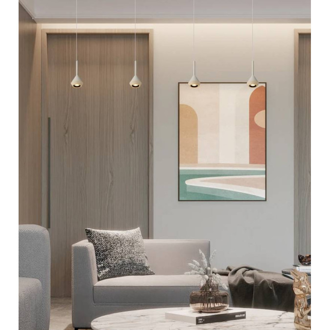 Світильник підвісний KLOODI DECO PE-BONNY185 7W 3K WH