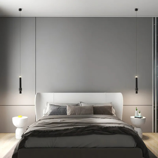 Світильник підвісний KLOODI DECO PE-DELTA62 6W+6W 3K BK
