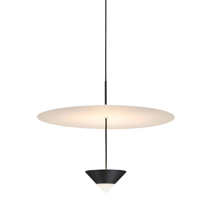 Світильник підвісний KLOODI DECO PE-LUNA380 10W+3W 3K BK