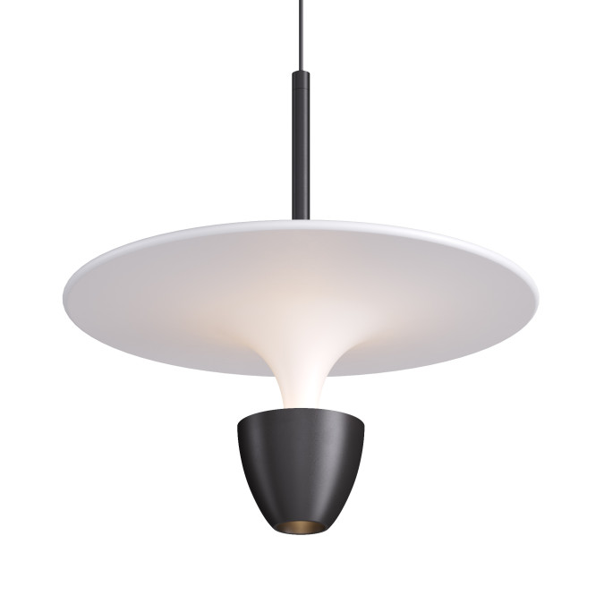 Світильник підвісний KLOODI DECO PE-NIMBA300 6W+6W 3K WH/BK