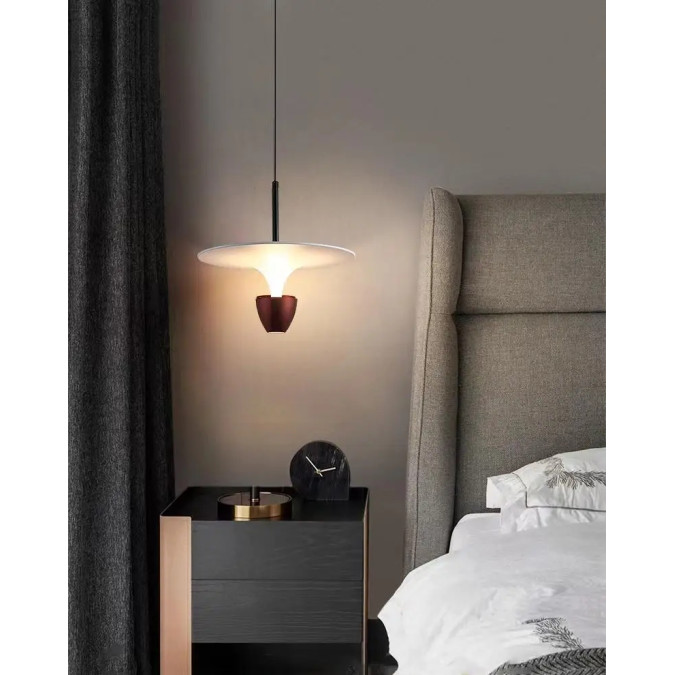 Світильник підвісний KLOODI DECO PE-NIMBA300 6W+6W 3K WH/BK