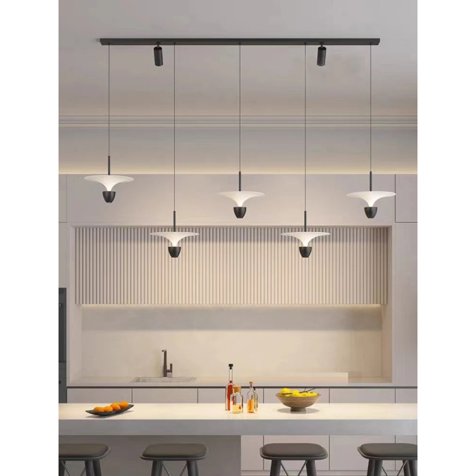 Світильник підвісний KLOODI DECO PE-NIMBA300 6W+6W 3K WH/BK
