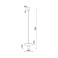 Світильник підвісний KLOODI DECO PE-NIMBA300 6W+6W 3K WH/BK