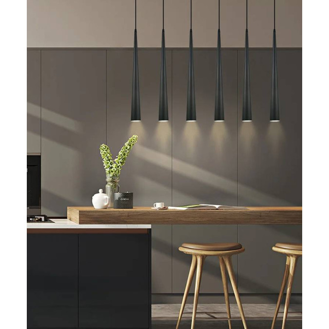 Світильник підвісний KLOODI DECO PE-SURMA800 7W 3K BK