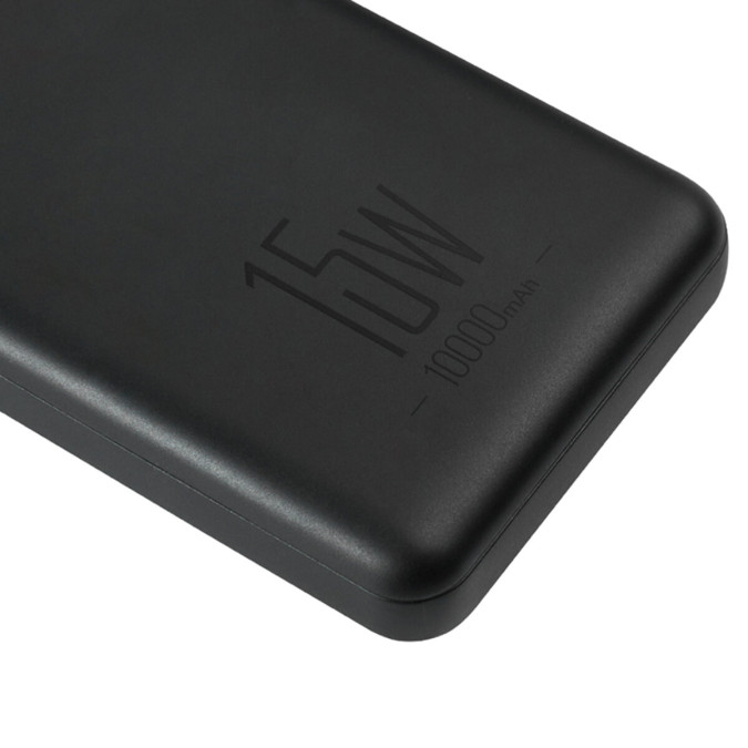 Павербанк Brevia 10000mAh 15W Li-Pol, чорний