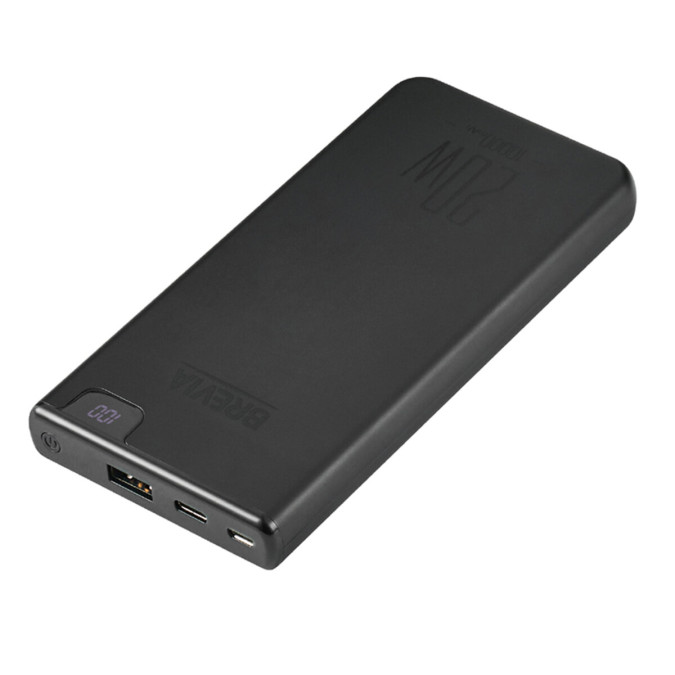 Павербанк Brevia 10000mAh 20W Li-Pol, чорний