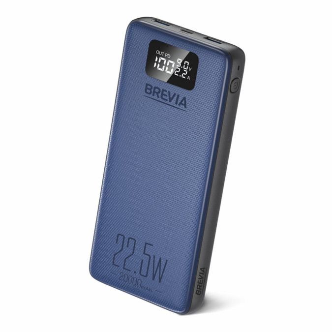 Павербанк Brevia 20000mAh 22.5W Li-Pol, синій