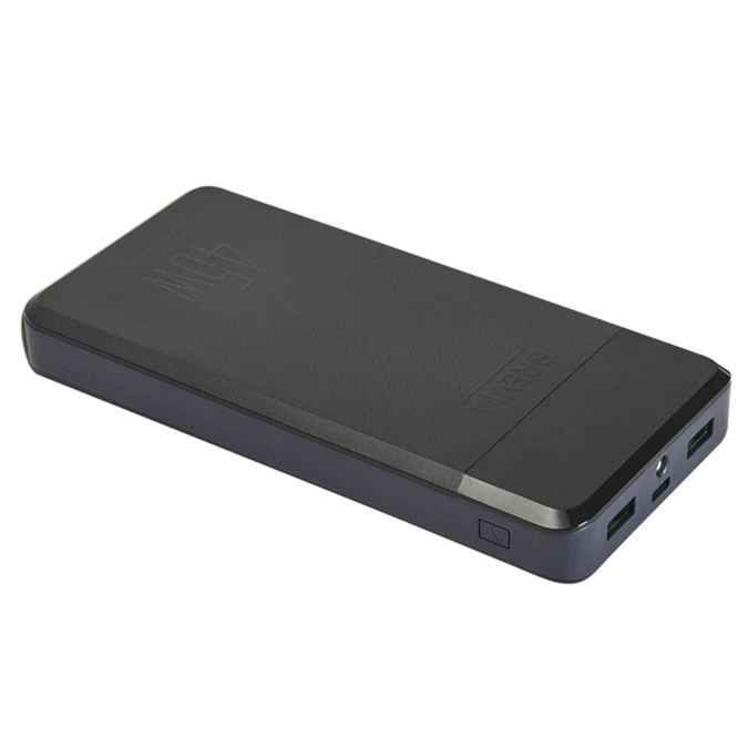 Павербанк Brevia 20000mAh 45W Li-Pol, чорний/синій