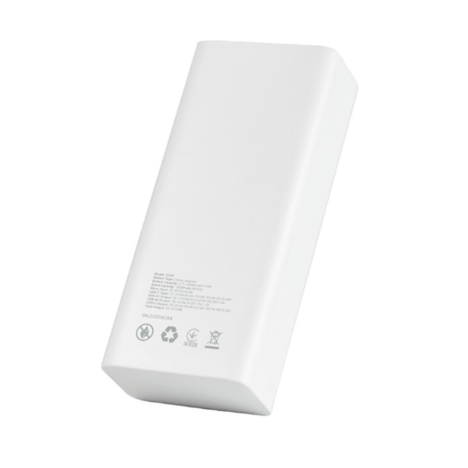 Павербанк Brevia 30000mAh 65W Li-Pol, білий