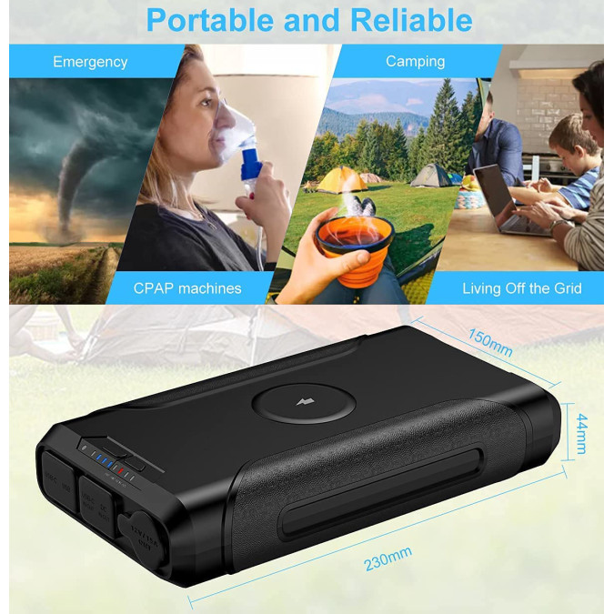 Павербанк MARKSON PB GP14 72000mAh 266Wh Li-pol, чорний
