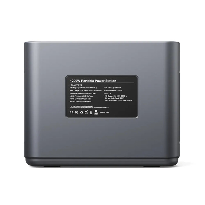 Портативна зарядна станція Aferiy AF-P110 1200W 960Wh LiFePO4, чорна