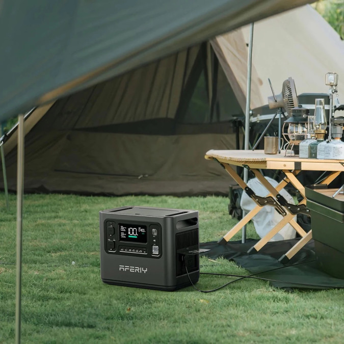 Портативна зарядна станція Aferiy AF-P110 1200W 960Wh LiFePO4, чорна