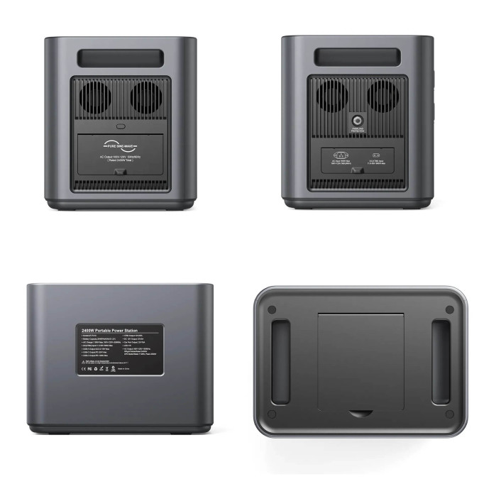 Портативна зарядна станція Aferiy AF-P210 2400W 2048Wh LiFePO4, чорна