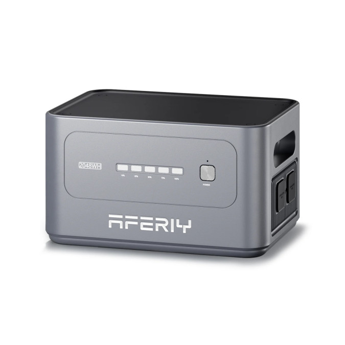 Портативна зарядна станція (комплект) Aferiy AF-P280 2800W 2048Wh + 2 додаткові батареї AF-P280-B по 2048Wh кожна, LiFePO4
