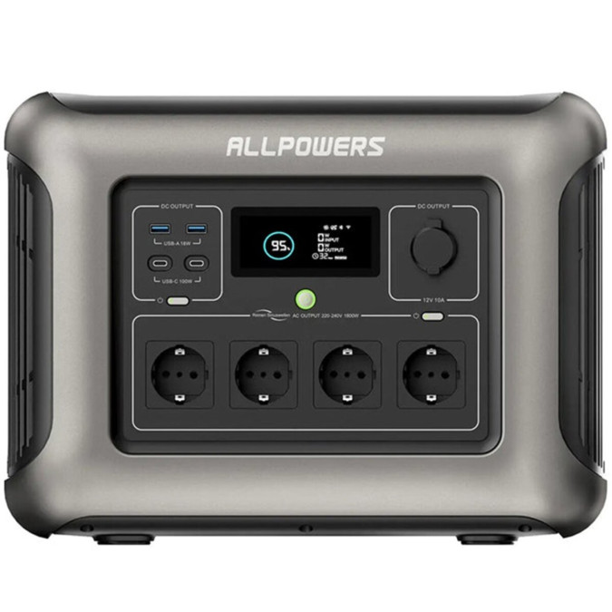 Портативна зарядна станція AllPowers R1500 1800W 1152Wh LiFePO4