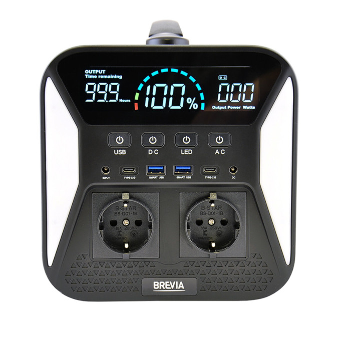 Портативна зарядна станція Brevia 31000PS 1000W 992Wh 310000mAh LiFePO4