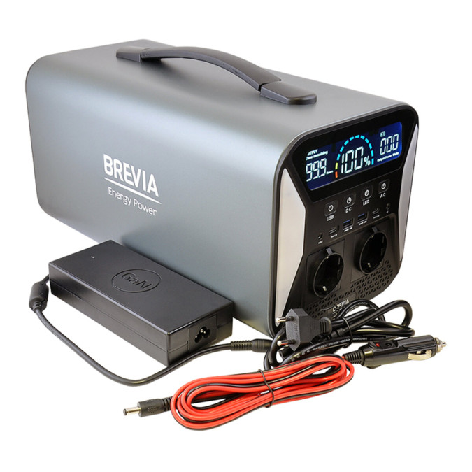 Портативна зарядна станція Brevia 31000PS 1000W 992Wh 310000mAh LiFePO4