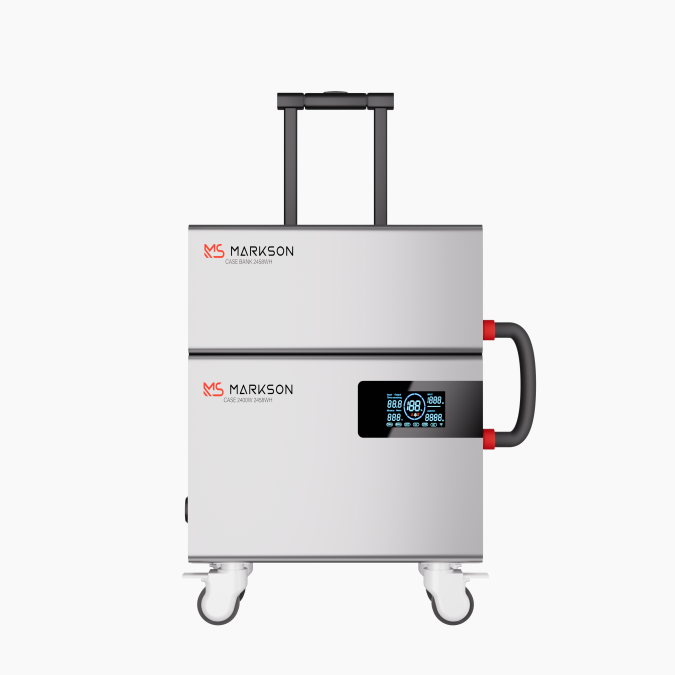 Зарядна станція MARKSON CASE з додатковою батареєю CASE BANK, 2400W 4916Wh (2458Wh+2458Wh) LiFePO4 
