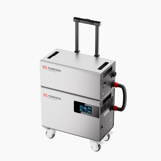 Зарядна станція MARKSON CASE з додатковою батареєю CASE BANK, 2400W 4916Wh (2458Wh+2458Wh) LiFePO4 