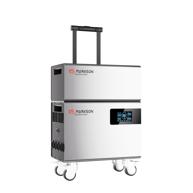 Зарядна станція MARKSON CASE з додатковою батареєю CASE BANK, 2400W 4916Wh (2458Wh+2458Wh) LiFePO4 