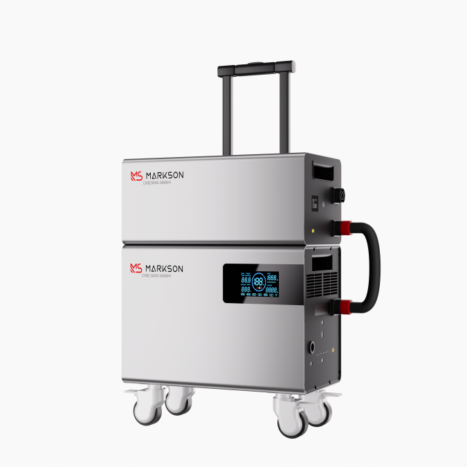 Зарядна станція MARKSON CASE з додатковою батареєю CASE BANK, 2400W 4916Wh (2458Wh+2458Wh) LiFePO4 