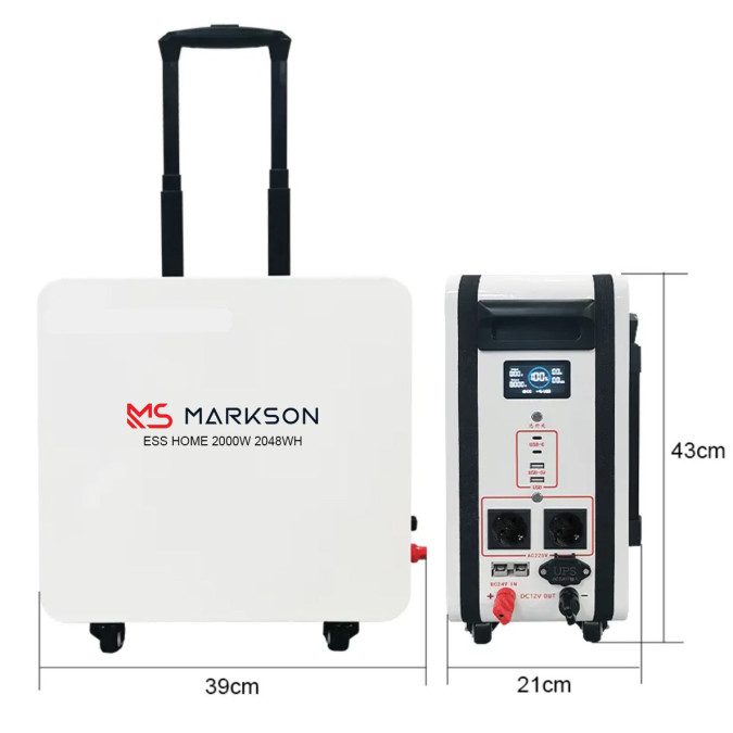Зарядна станція MARKSON HOME 2000W 2048WH 640000mAh LiFePO4 (20А)