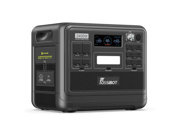 Портативна зарядна станція Fossibot F2400 2400W 2048WH 640000mAh LiFePO4, чорна